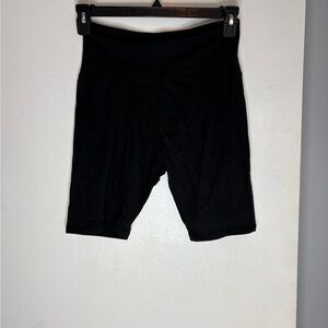 5PK Black High-Waisted Bike Shorts